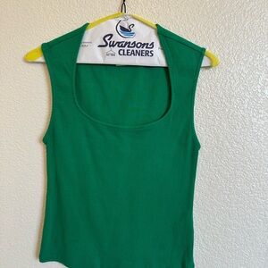 Anthropologie Emerald Green Tank Top